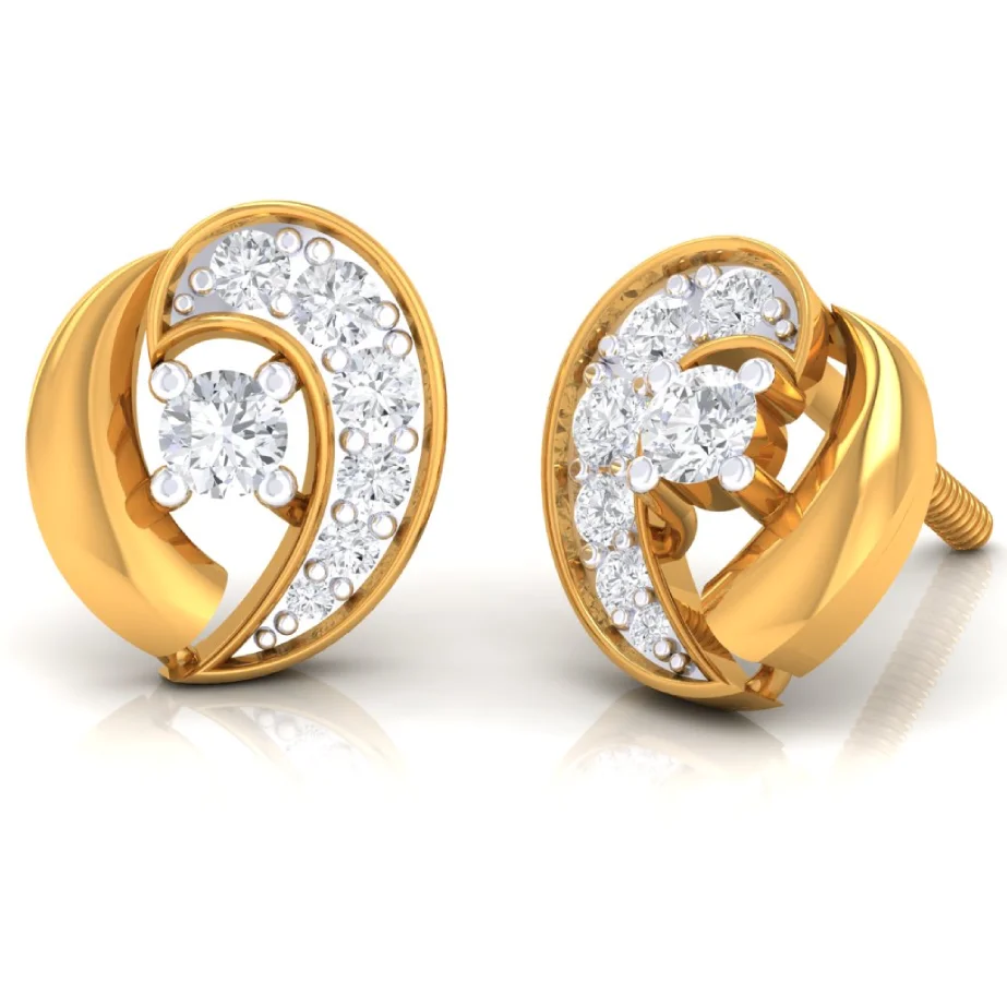 Celeste Swirl Studs