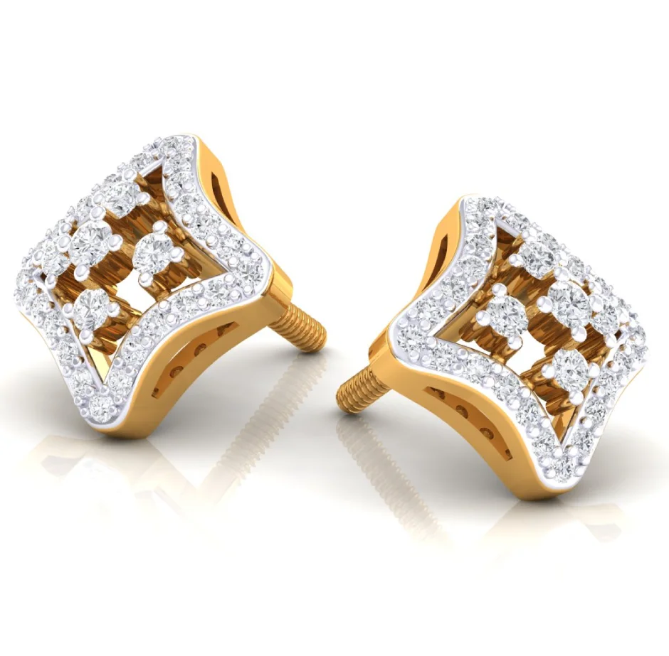 Celestine Charm Studs