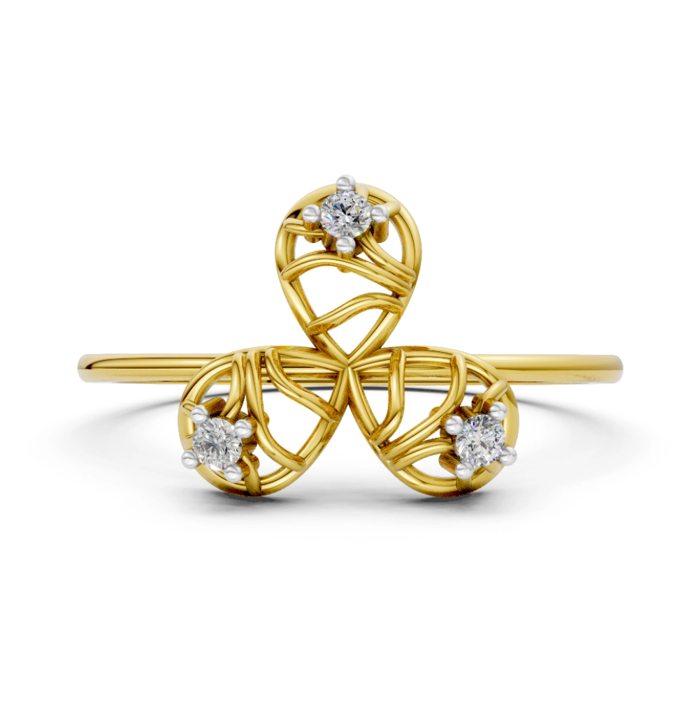 Woven Trillium Ring