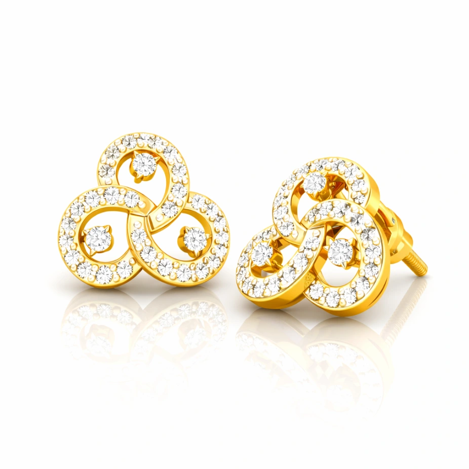 Trinity Swirl Studs