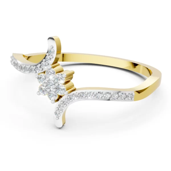 Crescent Bloom Ring - Image 2