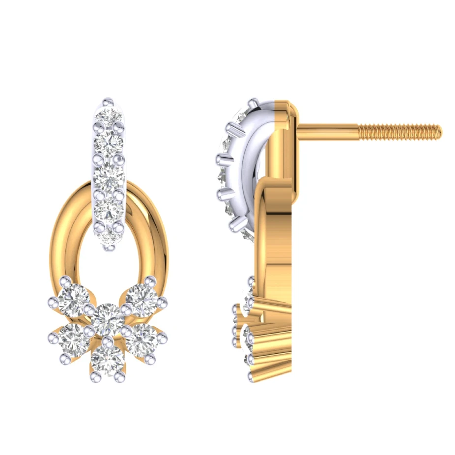 Starlit Halo Earrings - Image 2