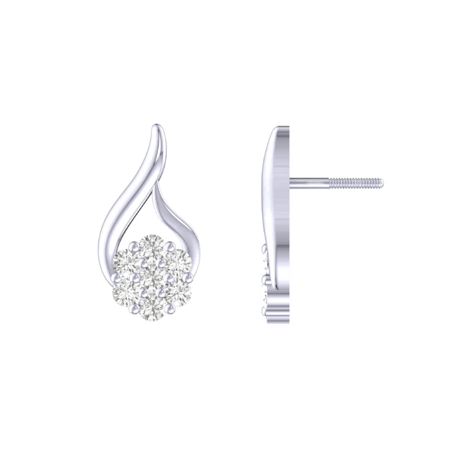 Floral Ember Studs - Image 2